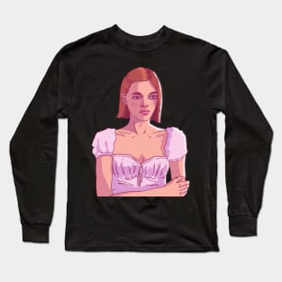 Kaia (Without Background) Long Sleeve T-Shirt